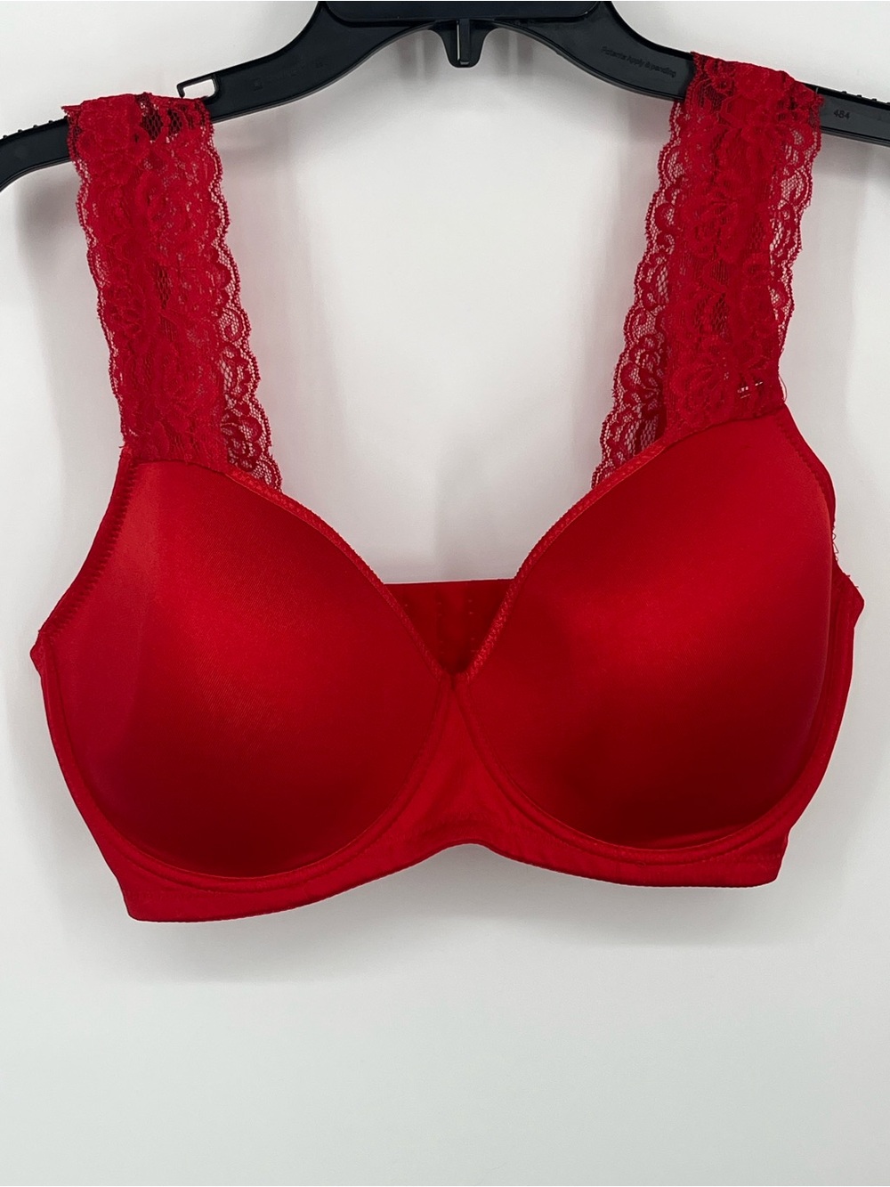 Angelina Red Lace-Strap Molded Underwire Bra